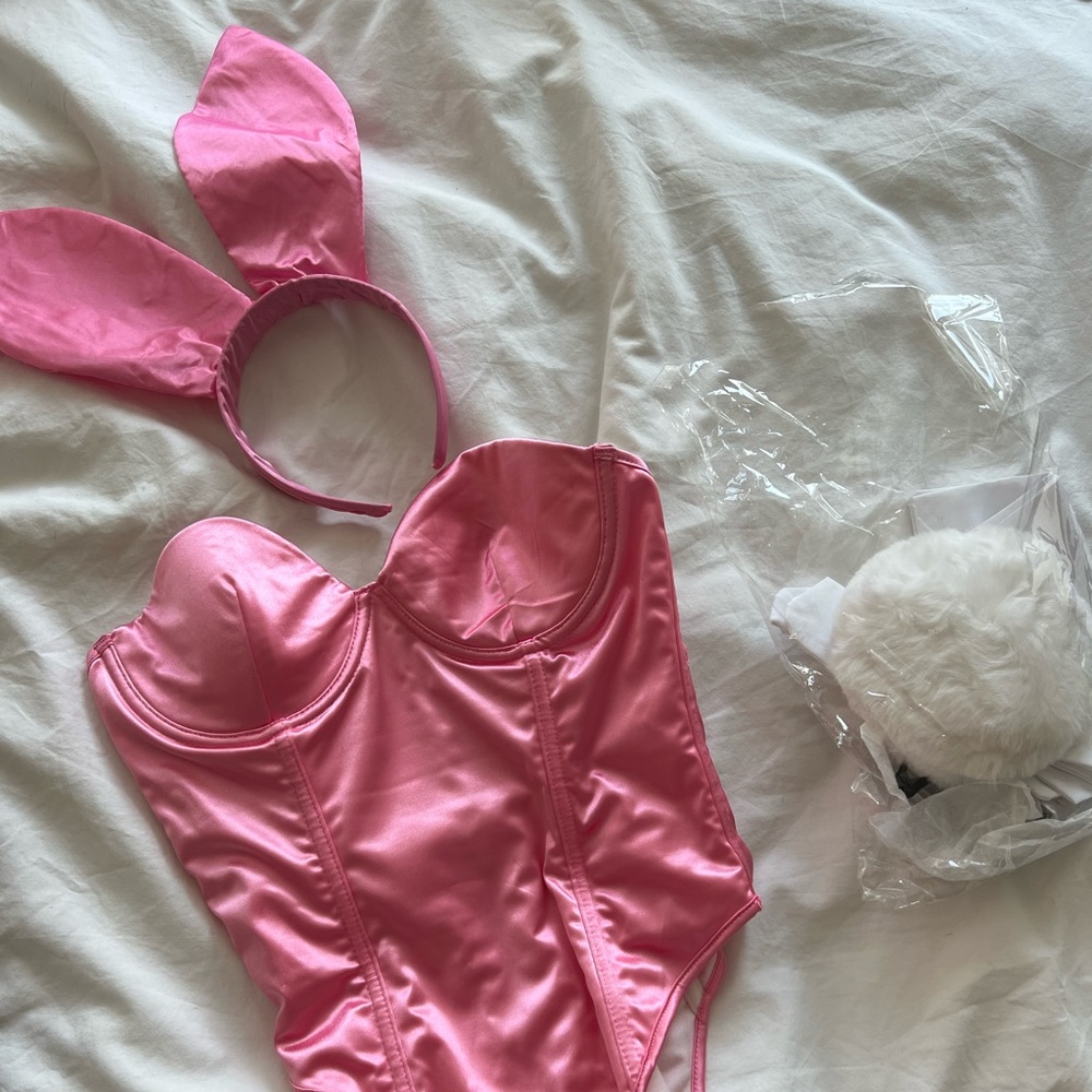 Barbie Pink Official Playboy Bunny Halloween Costume SIZE SMALL